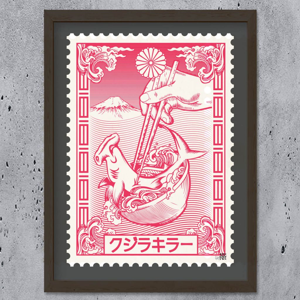 Loïc Monk - Honest Stamp - Japan Shark